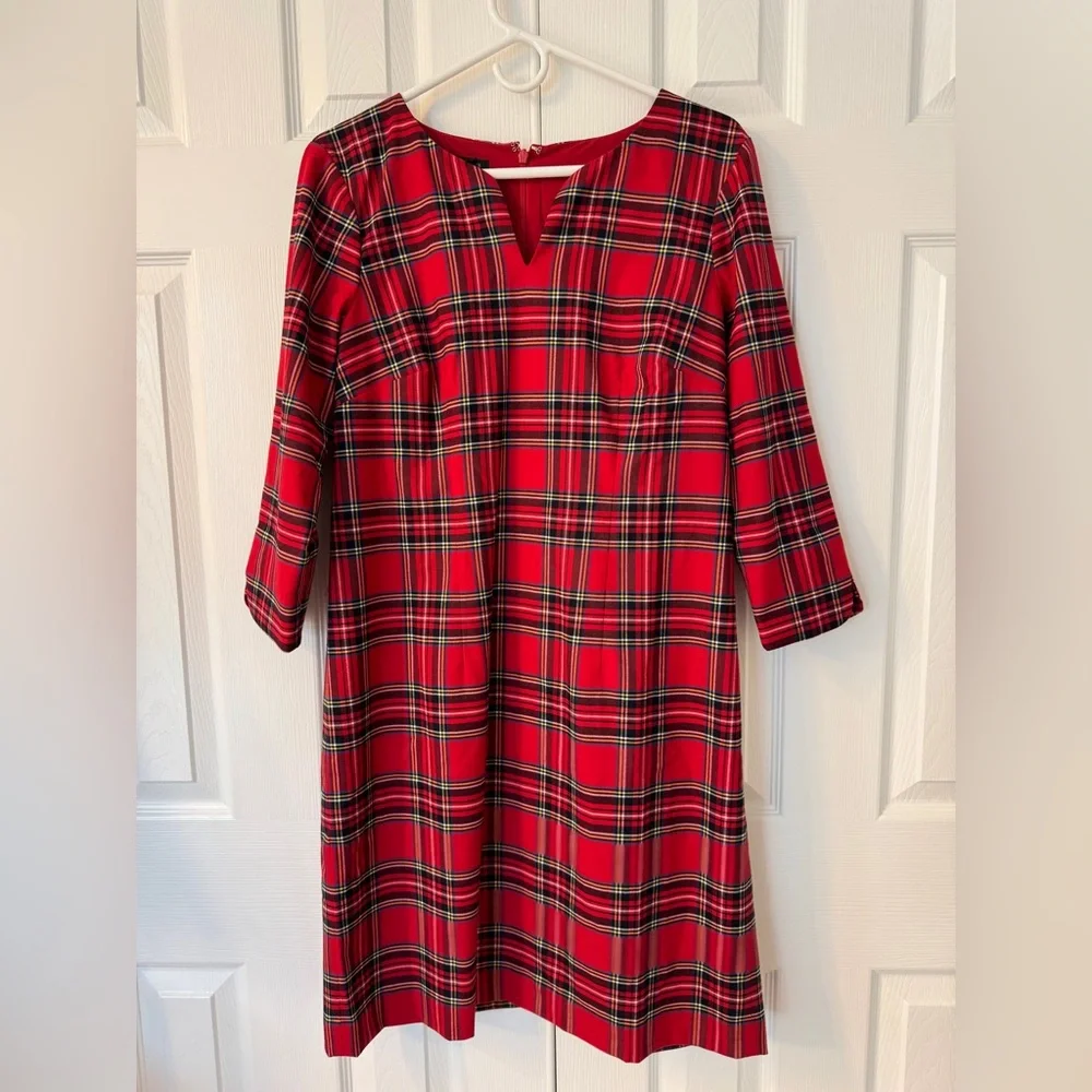 Talbots sz. 8 A-Line Dress with 3/4 Sleeves - Picture 1 of 5